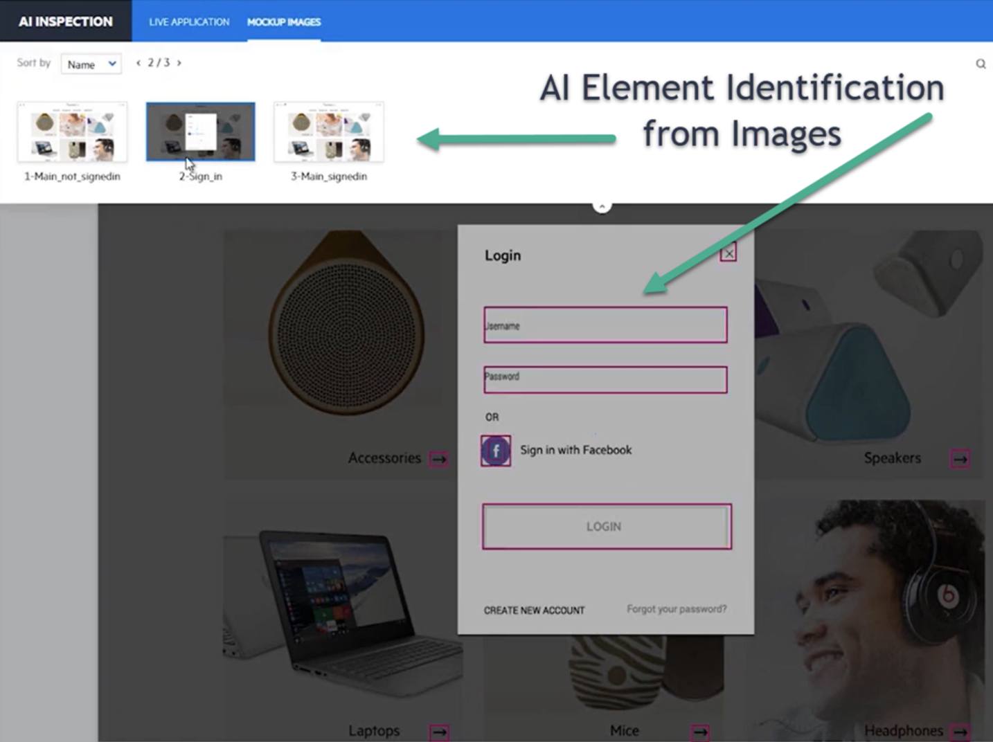 UFT AI Mockup Identification