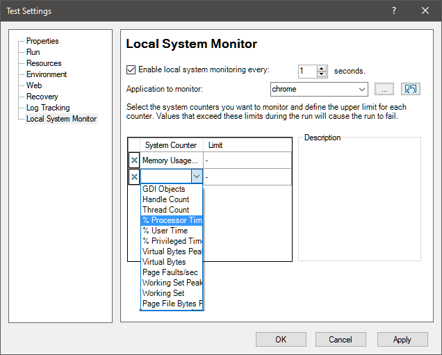 UFT Local System Monitor